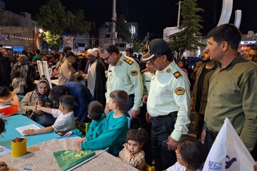غرفه فرهنگی کتابخانه ایران در شب و روز عید غدیر