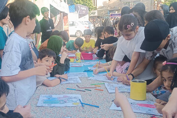 غرفه فرهنگی کتابخانه ایران در شب و روز عید غدیر