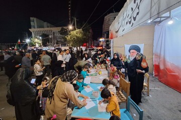 غرفه فرهنگی کتابخانه ایران در شب و روز عید غدیر