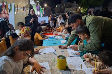 غرفه فرهنگی کتابخانه ایران در شب و روز عید غدیر
