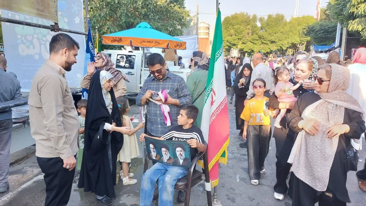 غرفه فرهنگی اداره کتابخانه‌های عمومی بروجرد، کانون توجه راهپیمایی باشکوه غدیر