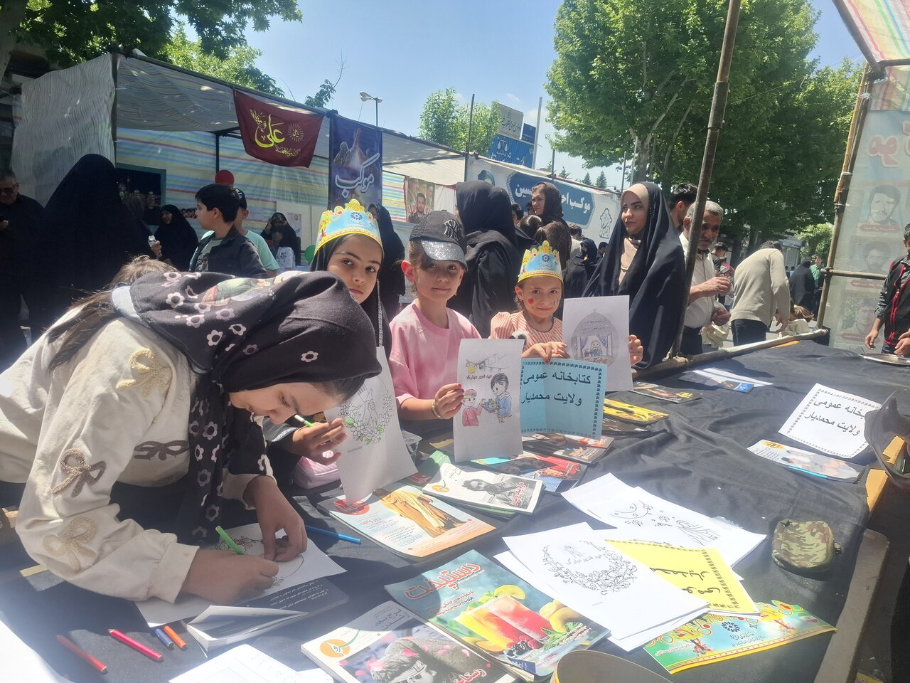 برپایی موکب فرهنگی به مناسبت غدیر خم/ تماشایِ شکوه امامت و ولایت از دریچه کتاب