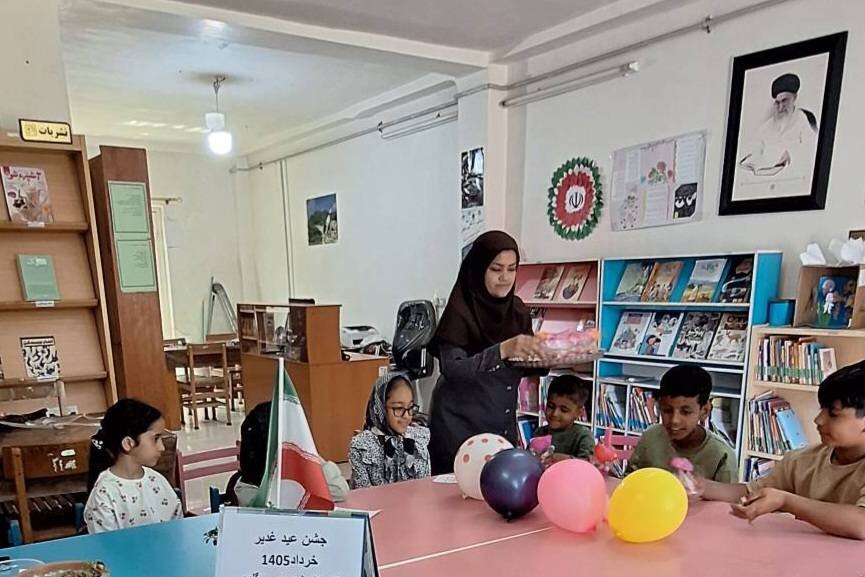 ویژه‌برنامه‌های فرهنگی عید غدیر در کتابخانه شهید موسی گلوی رضاآباد رامیان برگزار شد
