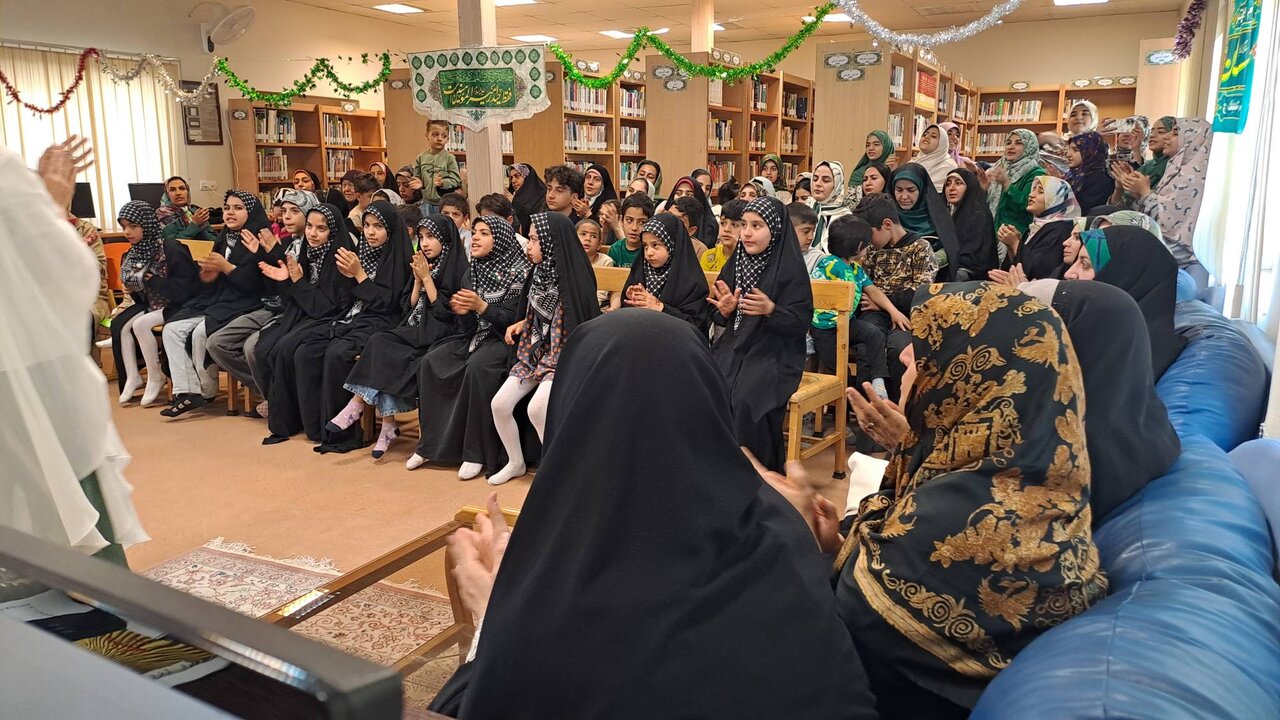 مراسم جشن معنوی غدیر در کتابخانه شهدای امامه بالا شهرستان شمیرانات