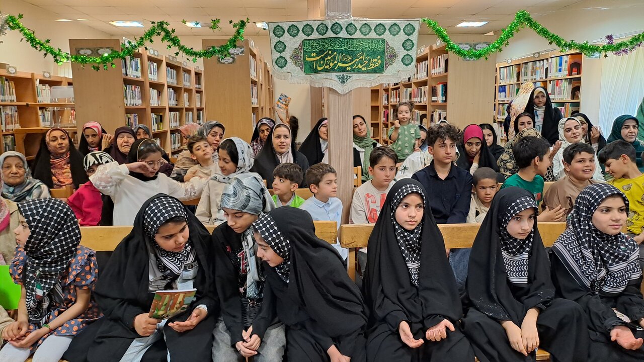 مراسم جشن معنوی غدیر در کتابخانه شهدای امامه بالا شهرستان شمیرانات