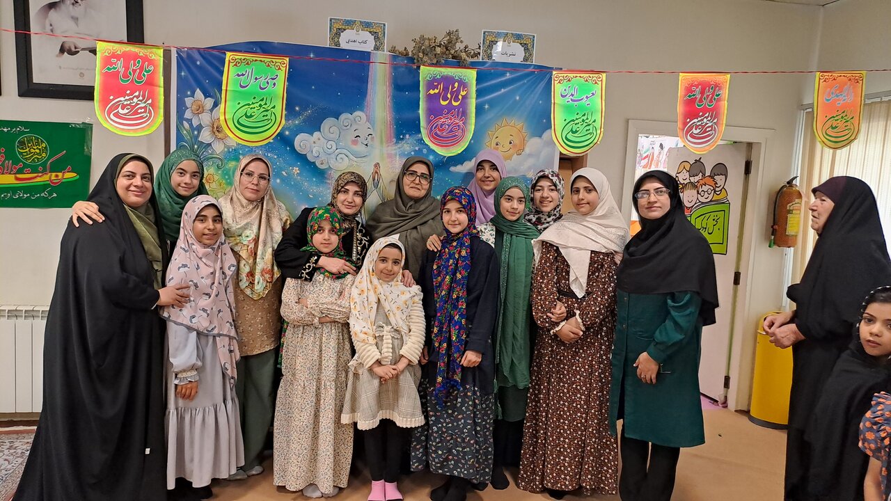 مراسم جشن معنوی غدیر در کتابخانه شهدای امامه بالا شهرستان شمیرانات