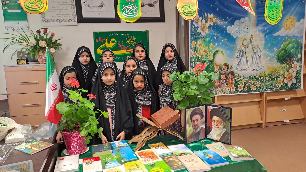 مراسم جشن معنوی غدیر در کتابخانه شهدای امامه بالا شهرستان شمیرانات