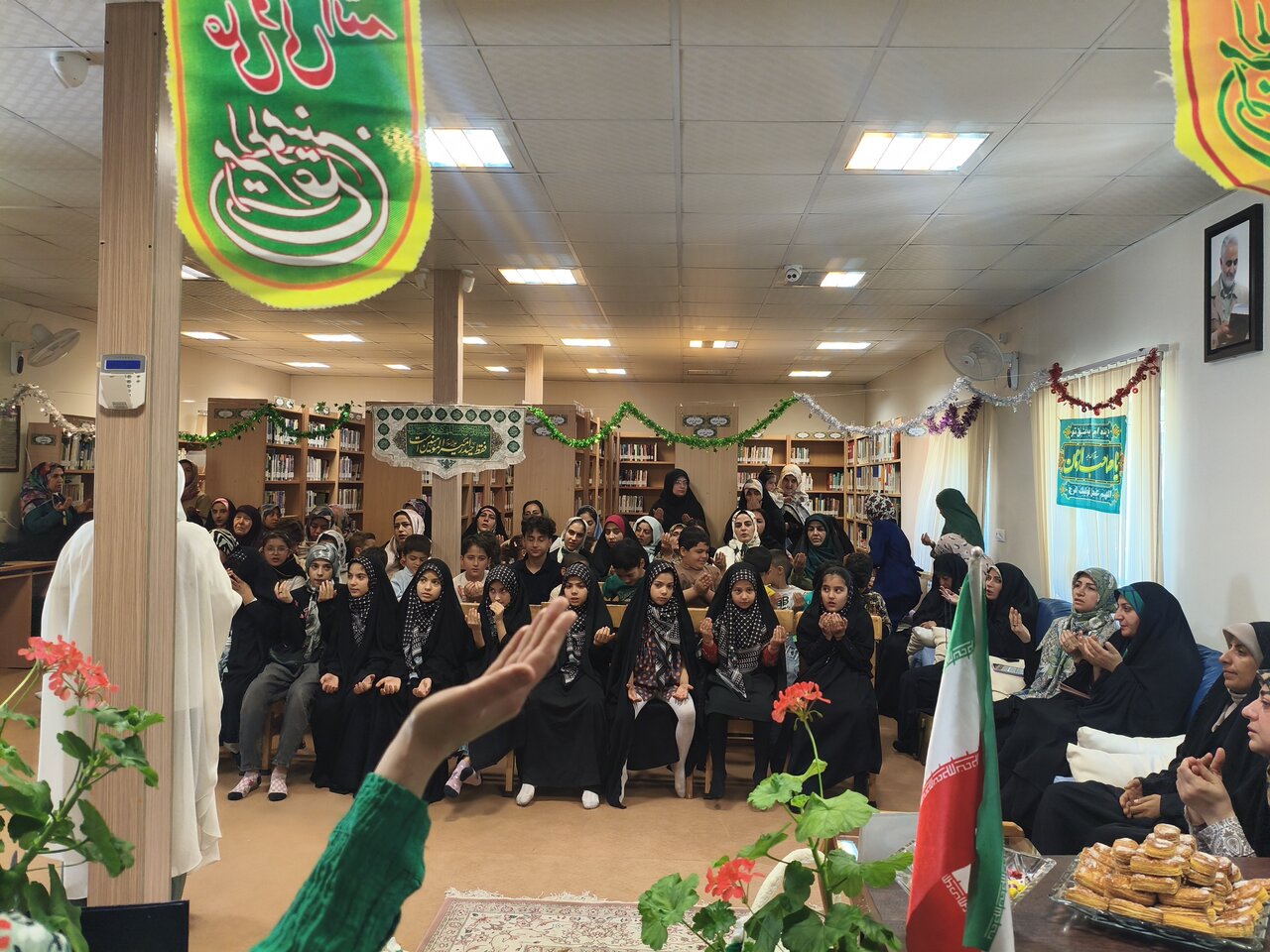 مراسم جشن معنوی غدیر در کتابخانه شهدای امامه بالا شهرستان شمیرانات