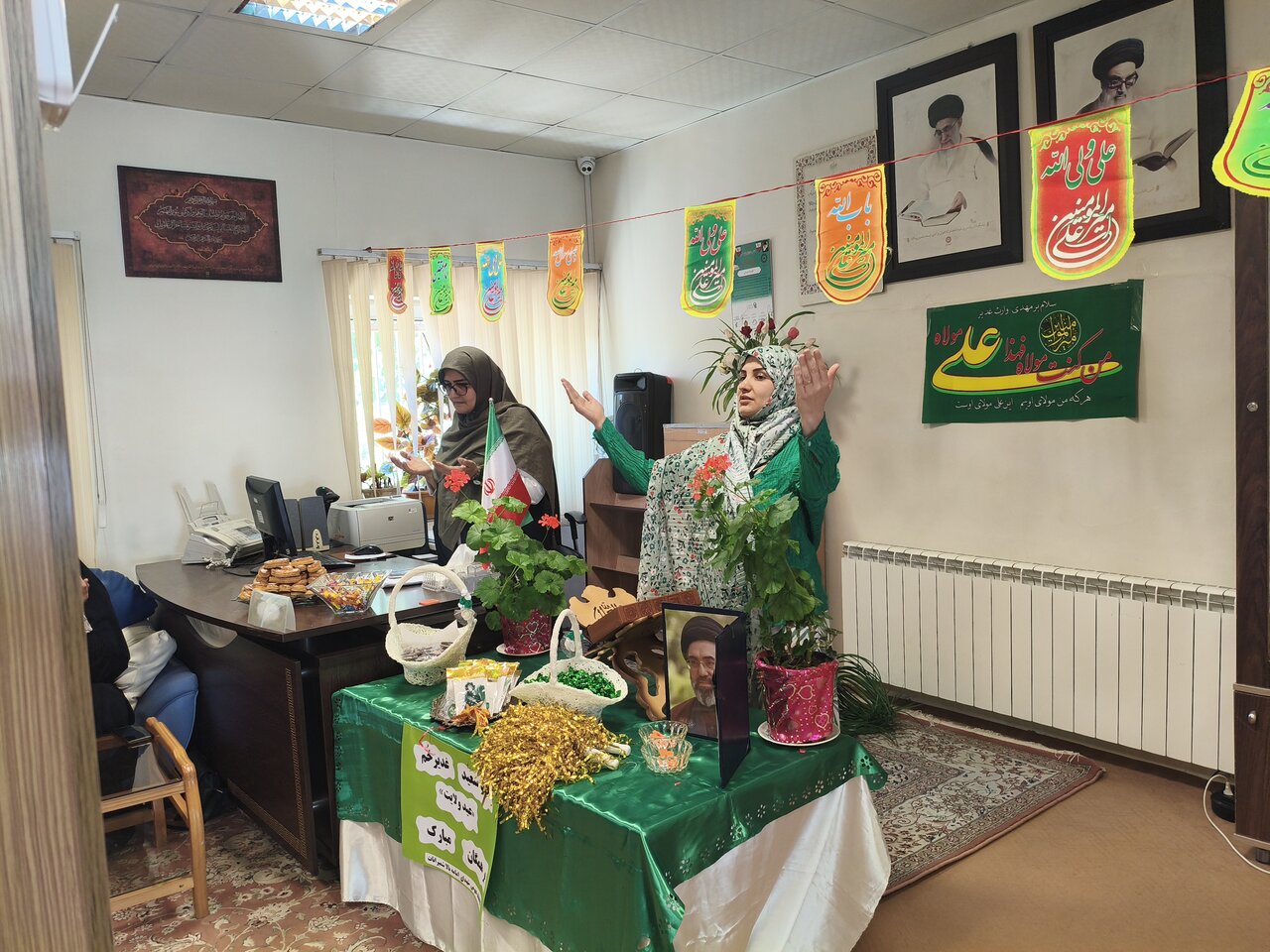 مراسم جشن معنوی غدیر در کتابخانه شهدای امامه بالا شهرستان شمیرانات