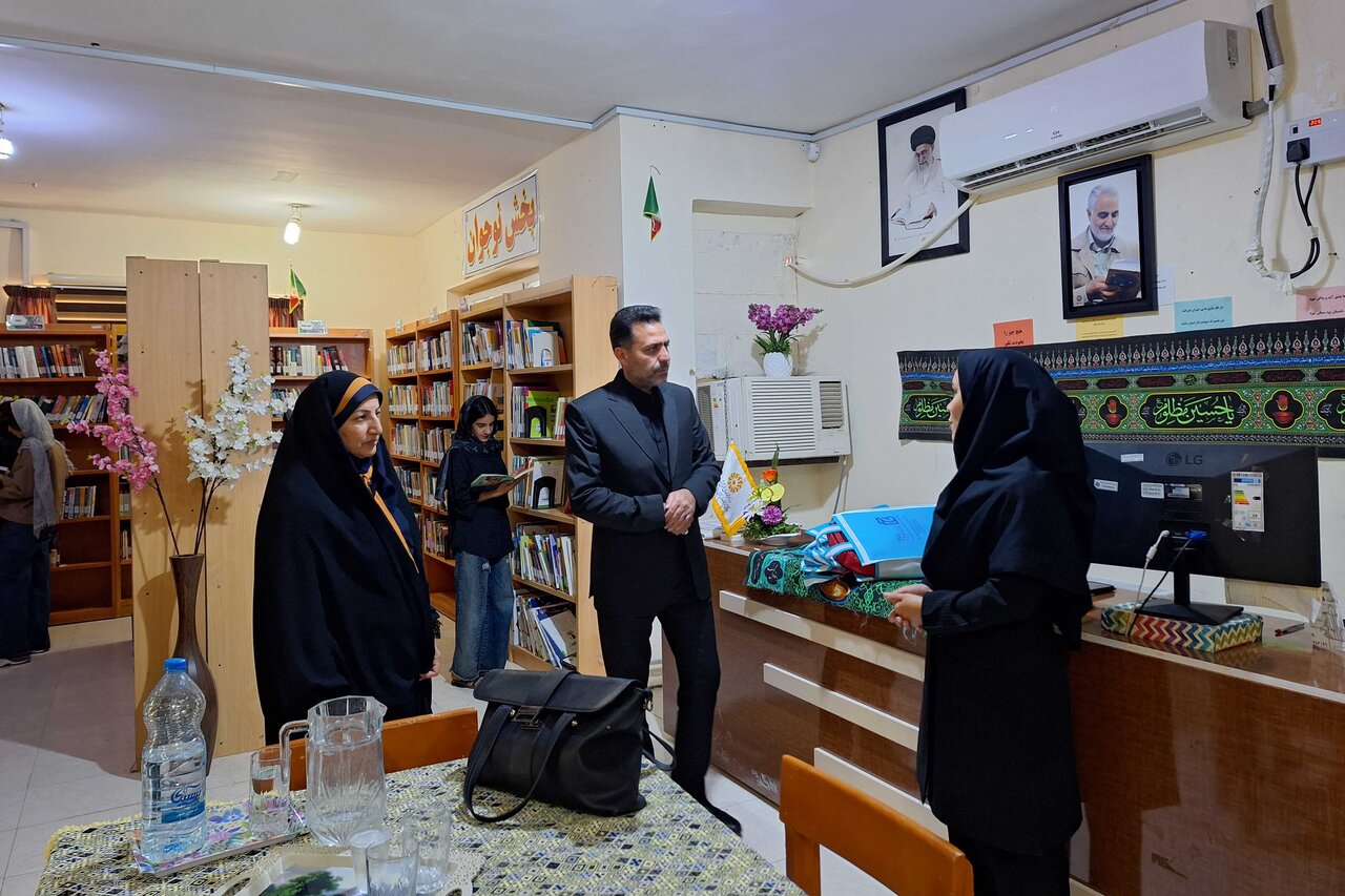 بازدید سرپرست اداره‌کل کتابخانه‌های عمومی ایلام از کتابخانه‌های شهرستان آبدانان