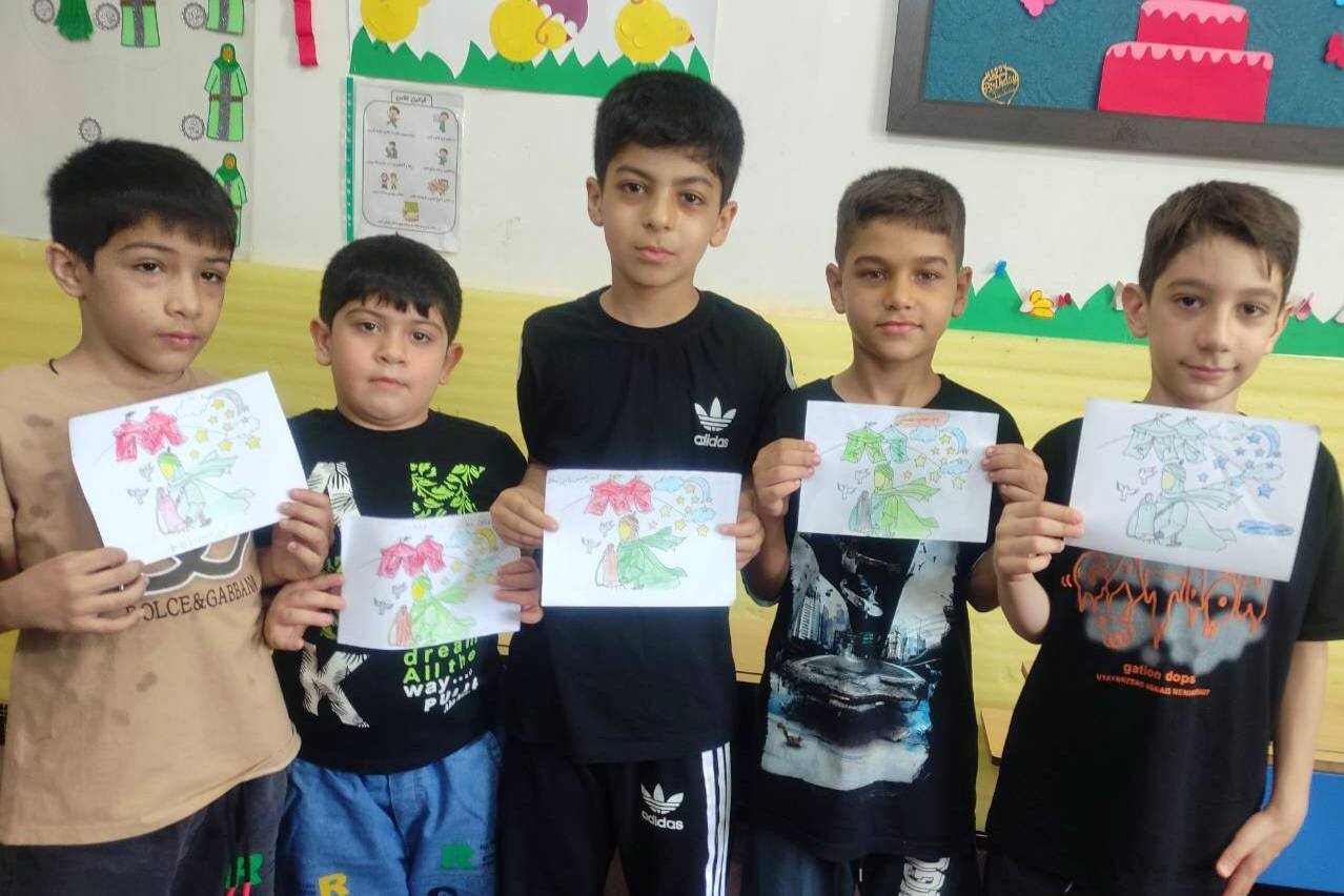 ویژهبرنامه نقاشی و رنگآمیزی با موضوع محرم در کتابخانه سرای اندیشه جلین گرگان برگزار شد
