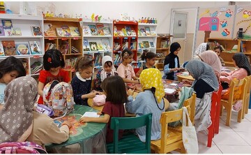 کلاس آموزشی کتابخانه علی بن موسی الرضا قم