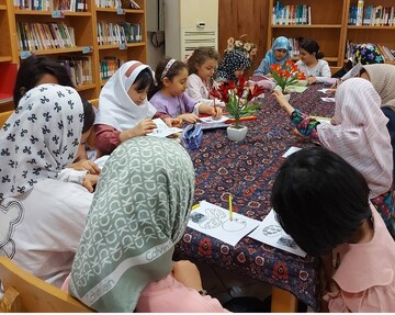 کلاس آموزشی کتابخانه علی بن موسی الرضا قم