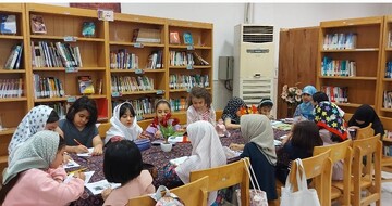 کلاس آموزشی کتابخانه علی بن موسی الرضا قم