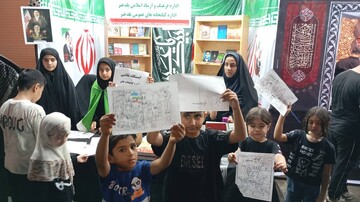 میز خدمت و برنامه‌های فرهنگی کتابخانه‌های عمومی پلدختر در تجمعات شبانه مردمی محرم