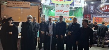 میز خدمت و برنامه‌های فرهنگی کتابخانه‌های عمومی پلدختر در تجمعات شبانه مردمی محرم