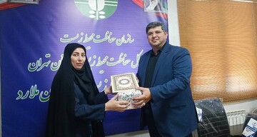 دیدار رئیس اداره کتابخانه‌های عمومی ملارد با رئیس اداره محیط زیست