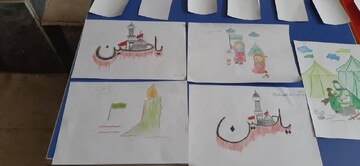 فضاسازی، نقاشی و نشست کتابخوانی عاشورایی در کتابخانه علامه بحرالعلوم بروجرد