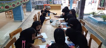 فضاسازی، نقاشی و نشست کتابخوانی عاشورایی در کتابخانه علامه بحرالعلوم بروجرد