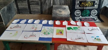 فضاسازی، نقاشی و نشست کتابخوانی عاشورایی در کتابخانه علامه بحرالعلوم بروجرد
