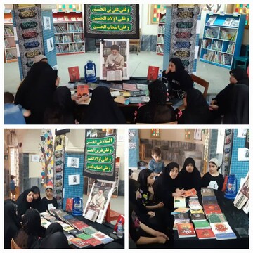 فضاسازی، نقاشی و نشست کتابخوانی عاشورایی در کتابخانه علامه بحرالعلوم بروجرد