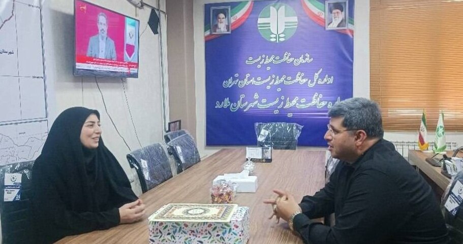 دیدار رئیس اداره کتابخانه‌های عمومی ملارد با رئیس اداره محیط زیست