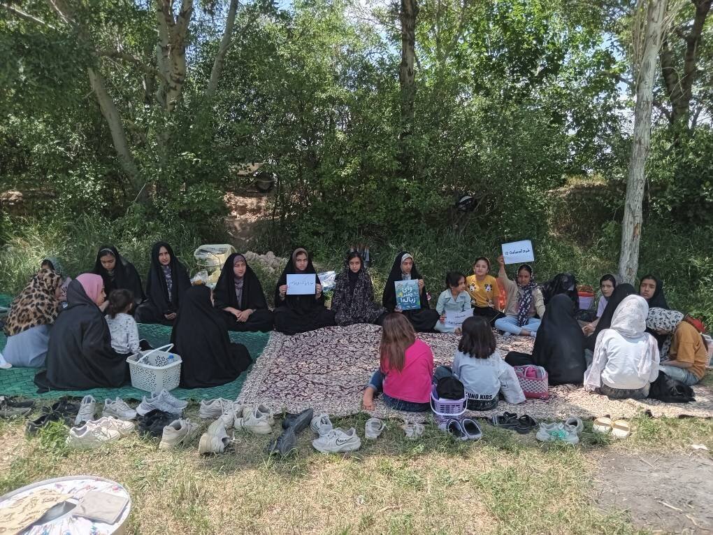 ترویج فرهنگ کاهش پسماند در اردوی محیطزیستی کتابخانه امام هادی(ع) هیزج