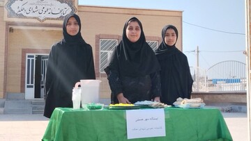 «ایستگاه مهر حسینی» در کتابخانه شهدای دهکده حمیدیه برپا شد