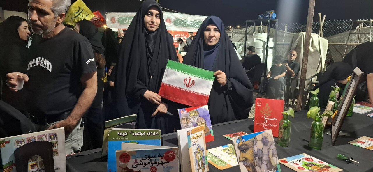 برپایی غرفه فرهنگی در مراسم عزاداری ایام محرم در تجمعات شبانه ملارد