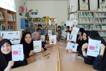 از طنین کلمات تا رنگ‌های کربلا؛ تجلی فرهنگ عاشورا در کتابخانه عمومی شهدای جوشقان