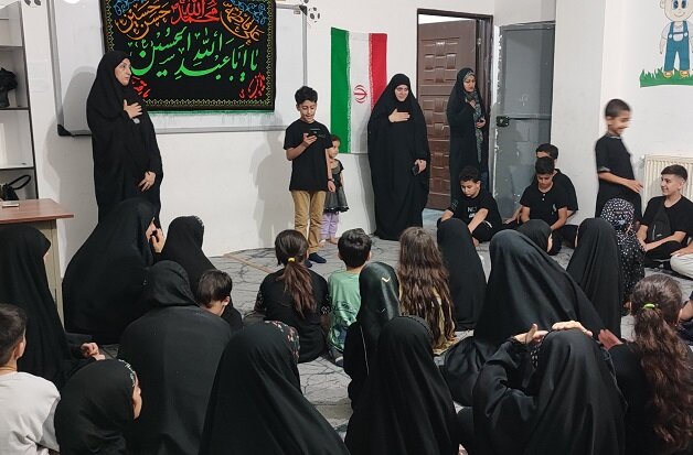 موکب عاشورایی کودکان و نوجوانان ماسال در دهه اول محرم