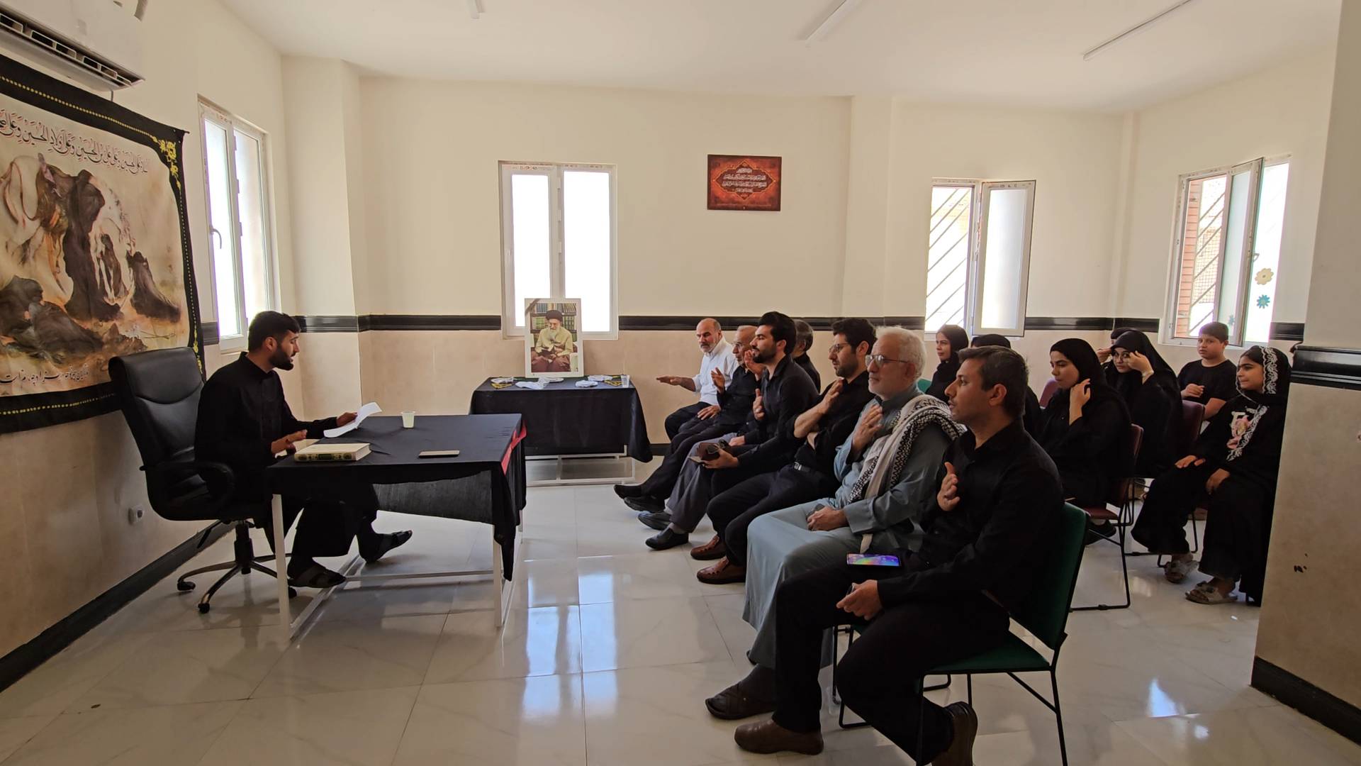 طنین نوای عاشورایی در کتابخانه عمومی حرّ ریاحی شوش