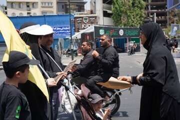 موکب «باید برخاست» نهاد کتابخانه‌های عمومی کشور در مراسم وداع و بدرقه رهبر شهید