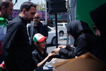 موکب نهاد کتابخانه‌های عمومی کشور در مراسم وداع و بدرقه رهبر شهید