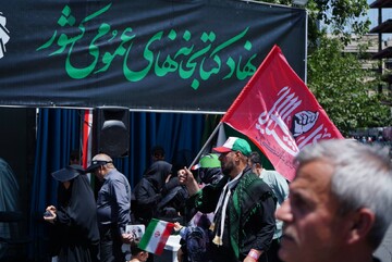 موکب نهاد کتابخانه‌های عمومی کشور در مراسم وداع و بدرقه رهبر شهید