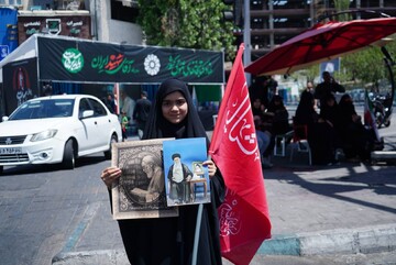موکب نهاد کتابخانه‌های عمومی کشور در مراسم وداع و بدرقه رهبر شهید