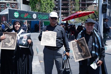 موکب نهاد کتابخانه‌های عمومی کشور در مراسم وداع و بدرقه رهبر شهید