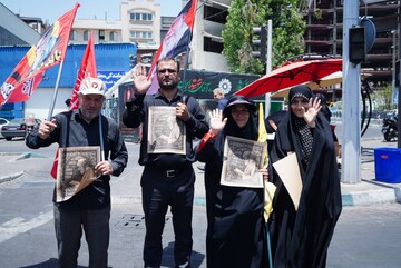 موکب نهاد کتابخانه‌های عمومی کشور در مراسم وداع و بدرقه رهبر شهید