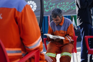 موکب نهاد کتابخانه‌های عمومی کشور در مراسم وداع و بدرقه رهبر شهید