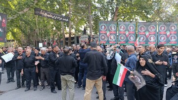 حضور مدیرکل و کارکنان کتابخانه‌های عمومی لرستان در مراسم وداع آقای شهید ایران