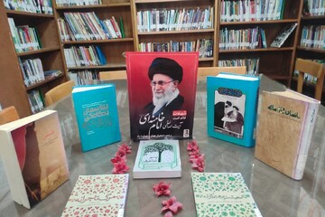 فضاسازی کتابخانه‌های عمومی خراسان رضوی در مراسم وداع و بدرقه رهبر شهید