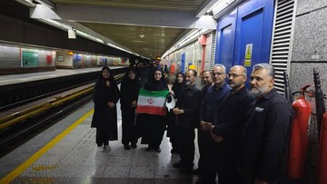 از نگین کویر تا تهران؛ حضور مدیرکل و کارکنان کتابخانه‌های عمومی یزد در مراسم وداع آقای شهید ایران