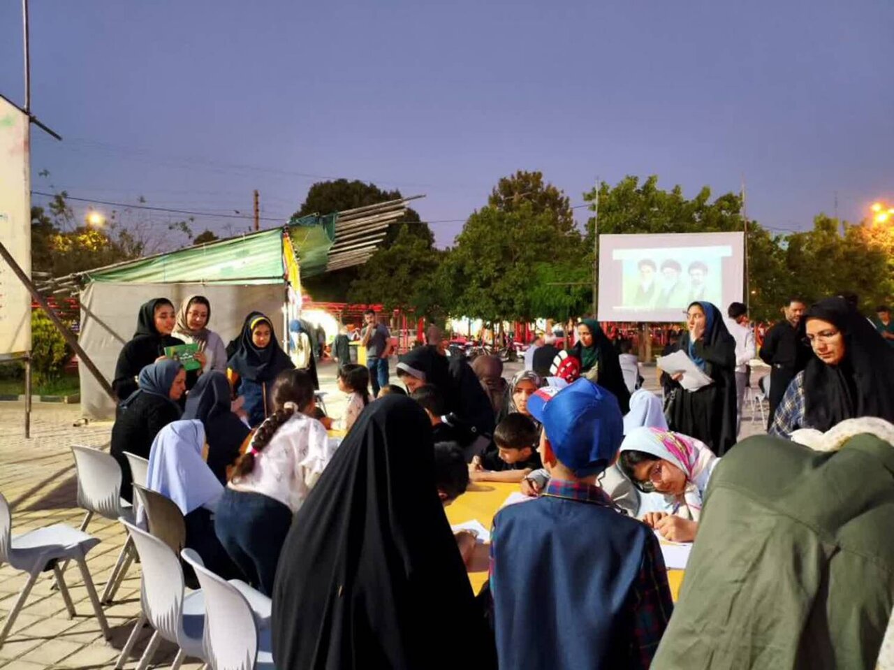 برپایی موکب فرهنگی هنری «صحنه تا سماء» در شهرستان نهاوند