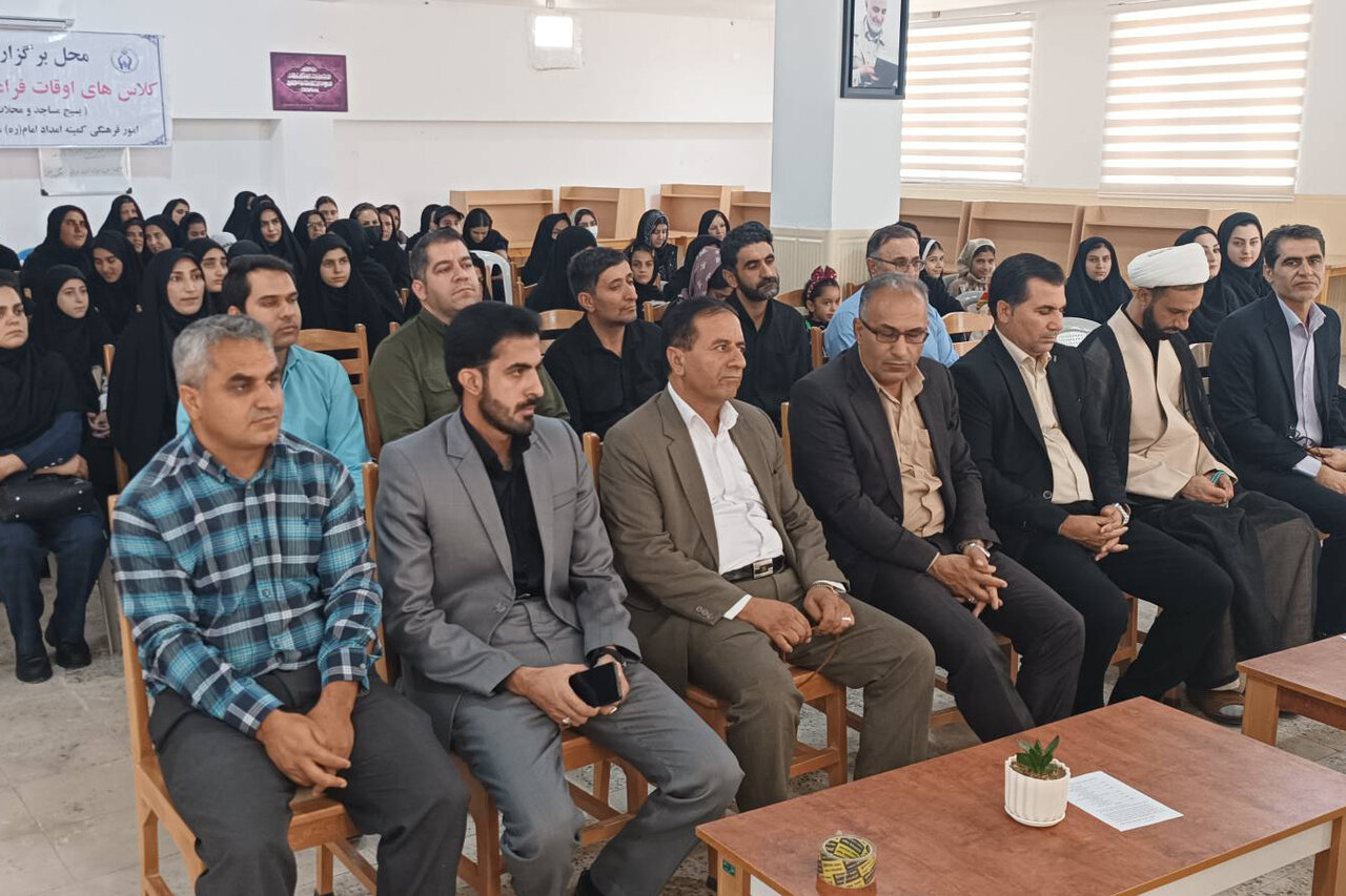 آیین افتتاح کلاسهای اوقات فراغت نوجوانان و جوانان شهرستان هلیلان