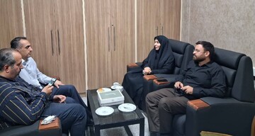 دیدار رئیس اداره کتابخانه‌های عمومی با معاون توسعه و منابع شهرداری شهرستان پردیس