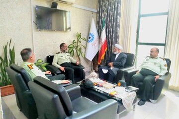 دیدار عبدالحی میرزاعلی، مدیرکل کتابخانه‌های عمومی گلستان، با فاضل دادگر، فرمانده انتظامی استان