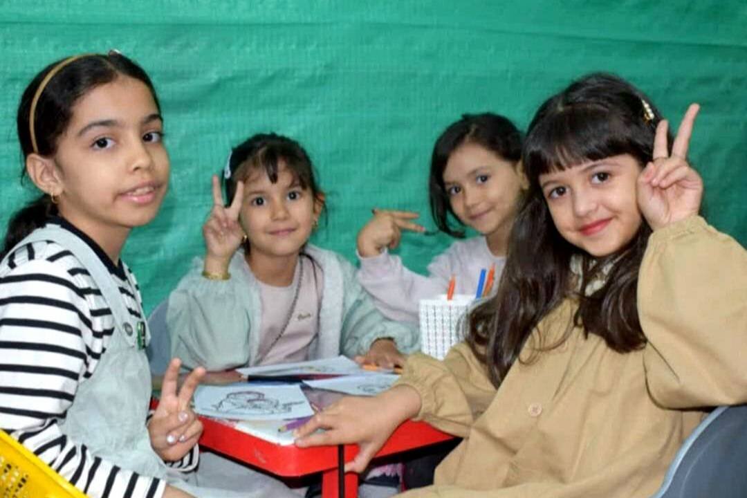 غرفه کودک موکب کتابخانه عمومی امام رضا(ع) علیآبادکتول برپا شد