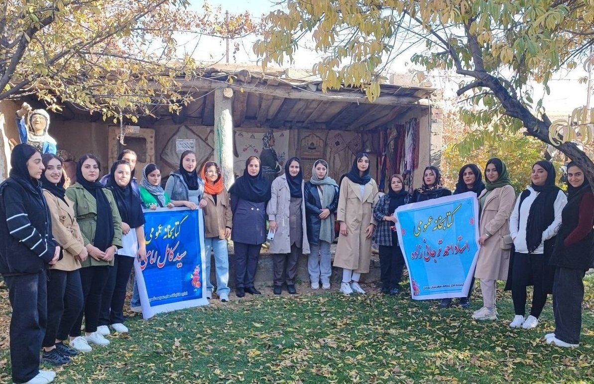 کتابخانه روستای «اوچ تپه»، بوستانی برای شکوفایی استعدادهای نوگلان