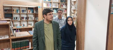 بازدید سیامک محبوب؛ معاون توسعه و ترویج کتابخوانی نهاد کتابخانه‌ها از کتابخانه شهید باهنر