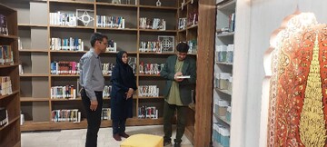 بازدید سیامک محبوب؛ معاون توسعه و ترویج کتابخوانی نهاد کتابخانه‌ها از کتابخانه شهید باهنر